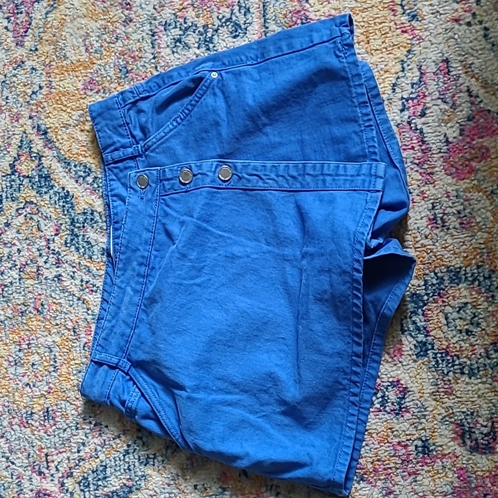 Zara Bright Blue Denim Skort